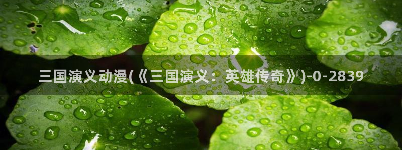 变身动漫:三国演义动漫(《三国演义:英雄传奇》)